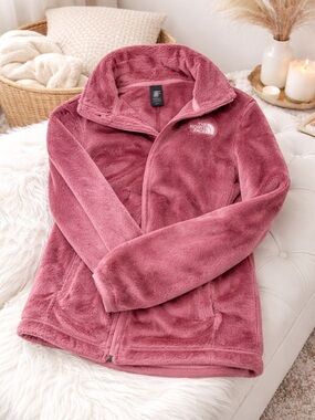 The North Face Pink Fleece Jacket Women’s Small Cozy Full Zip Osito Style
